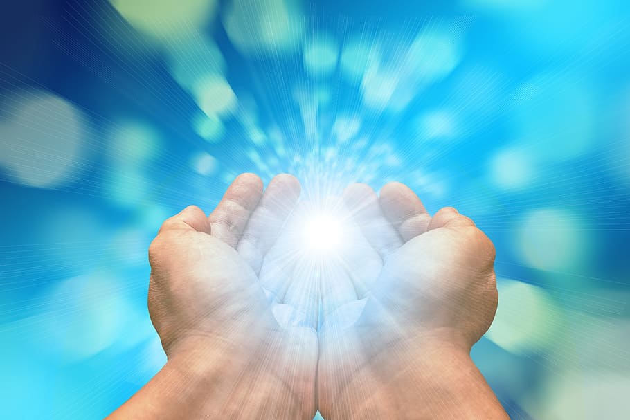 Hands, Received On, Light, Appreciation, Supernatural, - Tratamento Espiritual - HD Wallpaper 