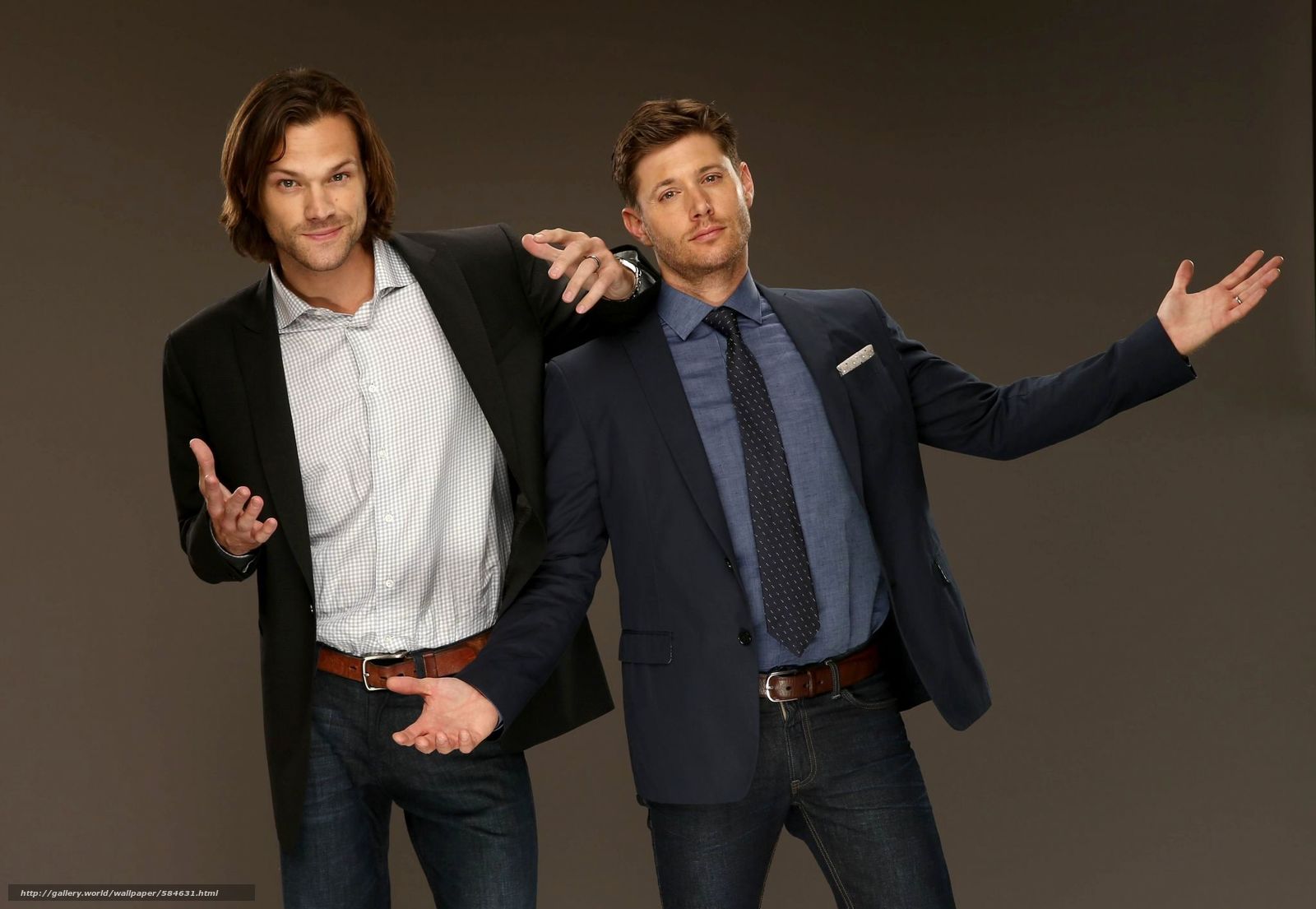 Download Wallpaper Winchester, Supernatural, Jared - Jensen And Jared Photoshoot - HD Wallpaper 
