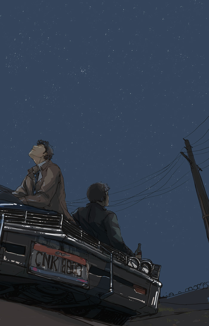 Sam And Dean Watching The Stars - HD Wallpaper 