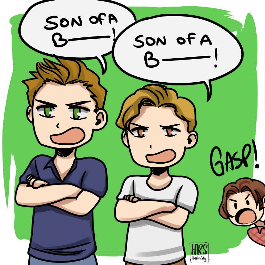 Jack And Dean Supernatural Fanart - HD Wallpaper 