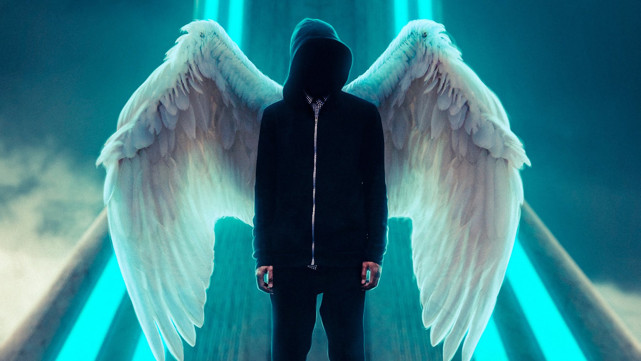 Hoodie Guy Wings - Wings Wallpaper 4k - HD Wallpaper 