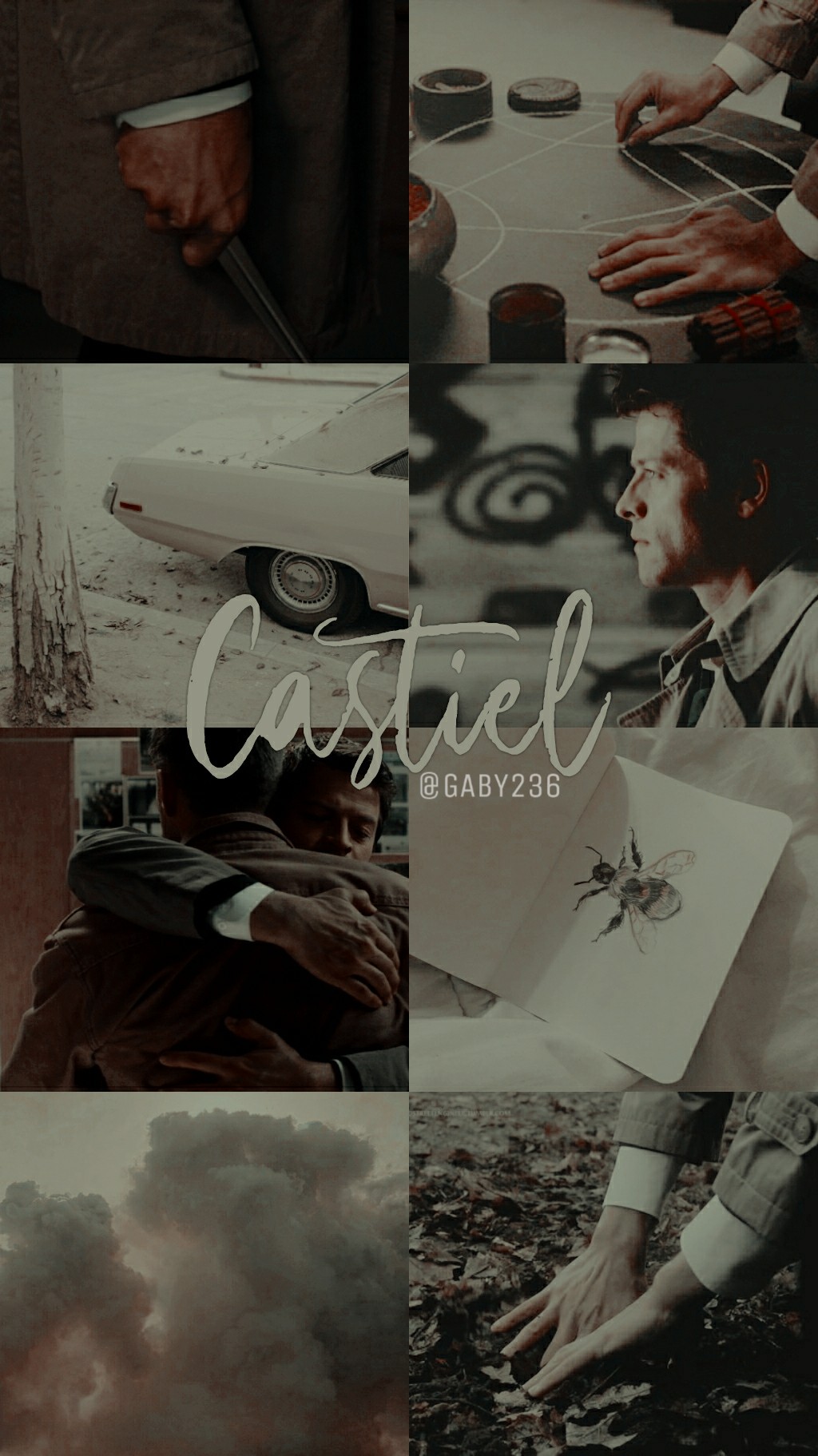#edit #serie #supernatural #sobrenatural #castiel #mishacollins - Porsche - HD Wallpaper 