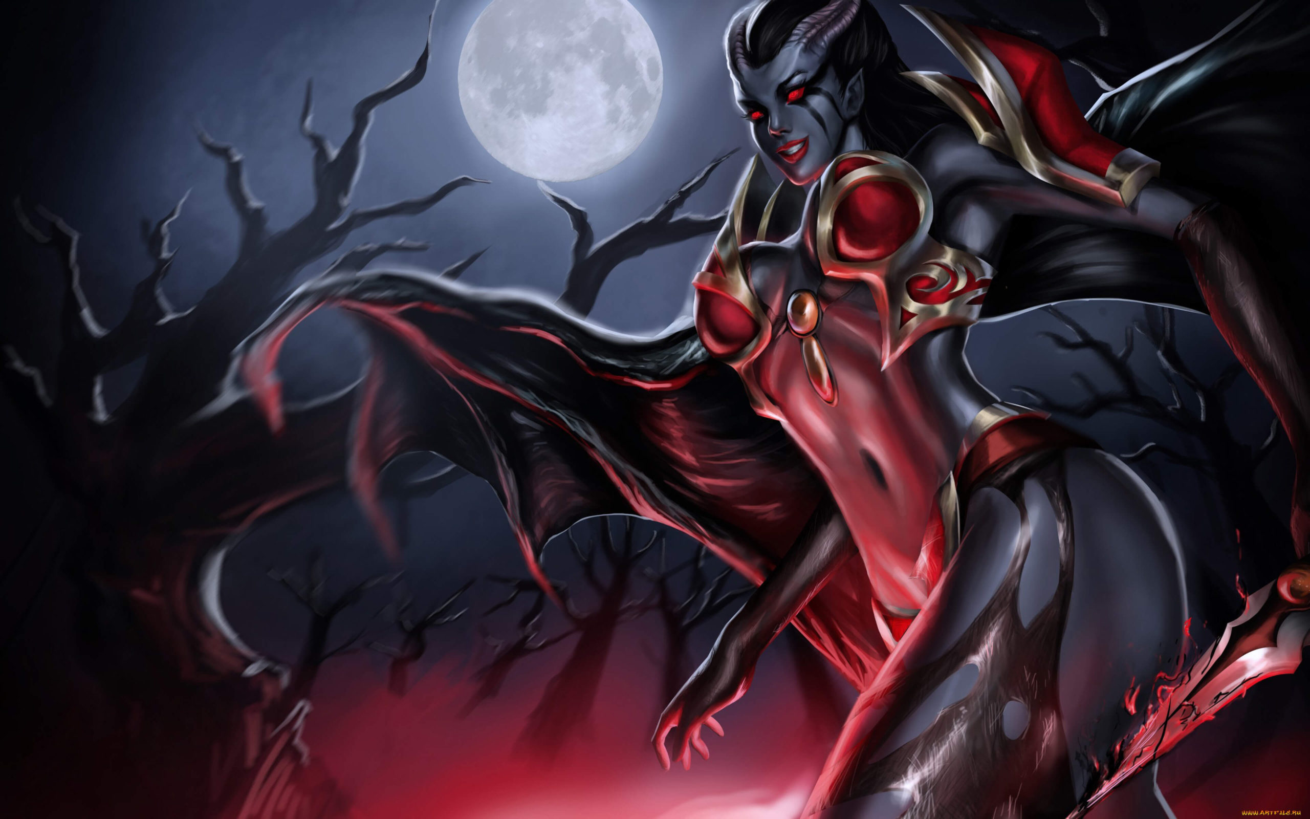 Dota Wallpaper Queen Of Pain - HD Wallpaper 