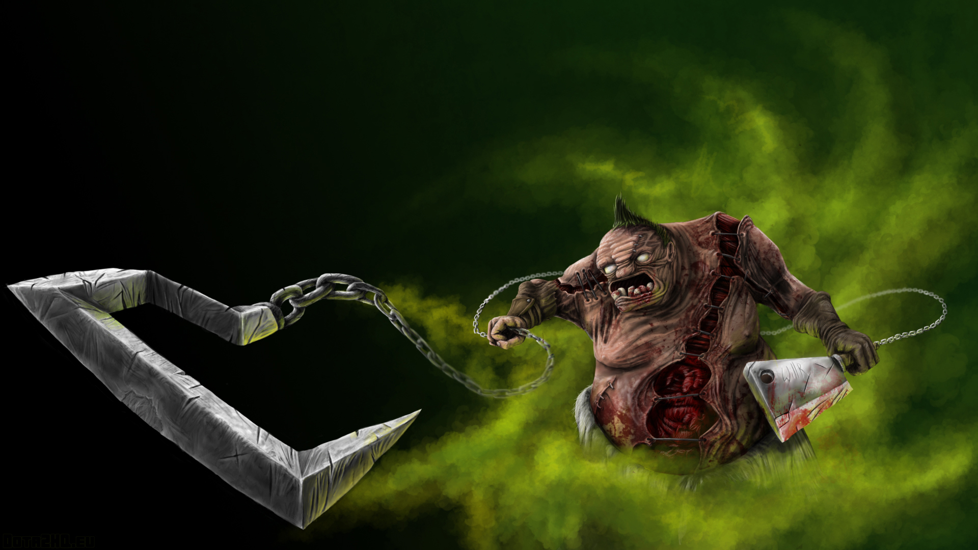Dota Pudge Full Hd - HD Wallpaper 
