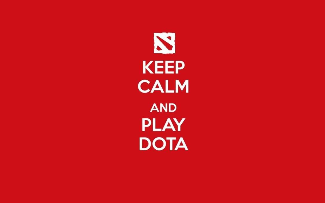 Download Mobile Wallpaper Games, Background, Dota 2 - Keep Calm And Carry - HD Wallpaper 