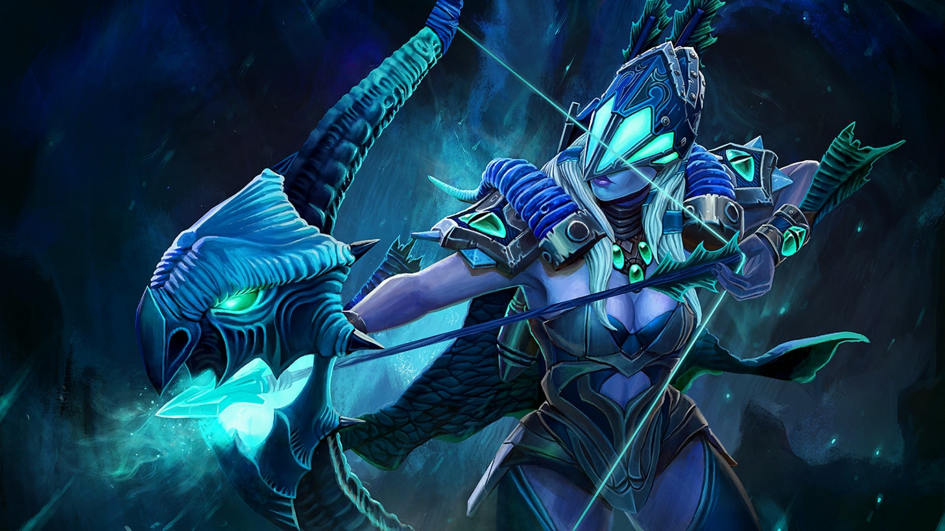 Dota 2 Wallpaper Drow Ranger - HD Wallpaper 