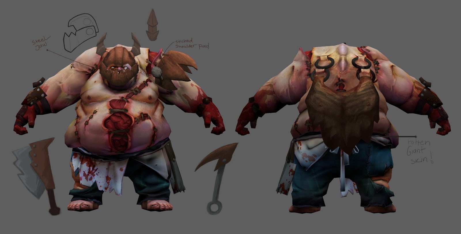 Pudge Dota 2 Model - HD Wallpaper 