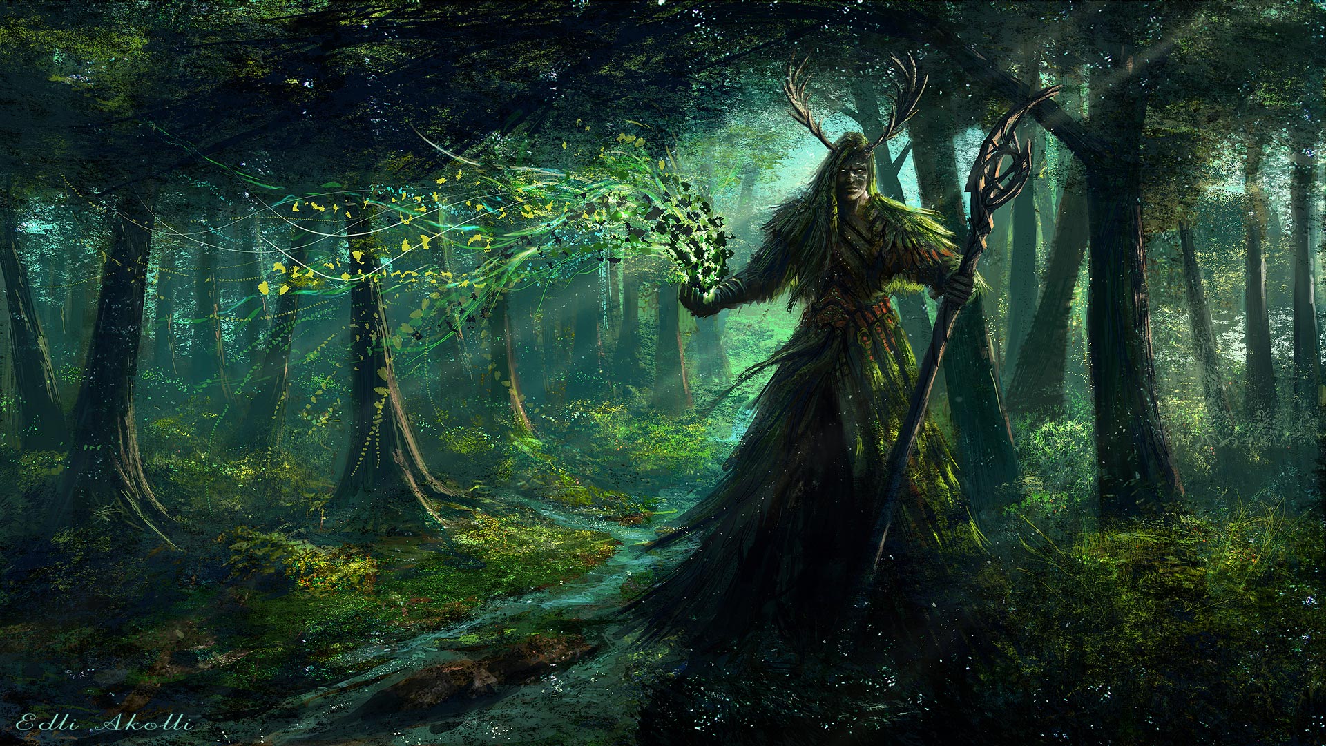 Forest Druid - HD Wallpaper 