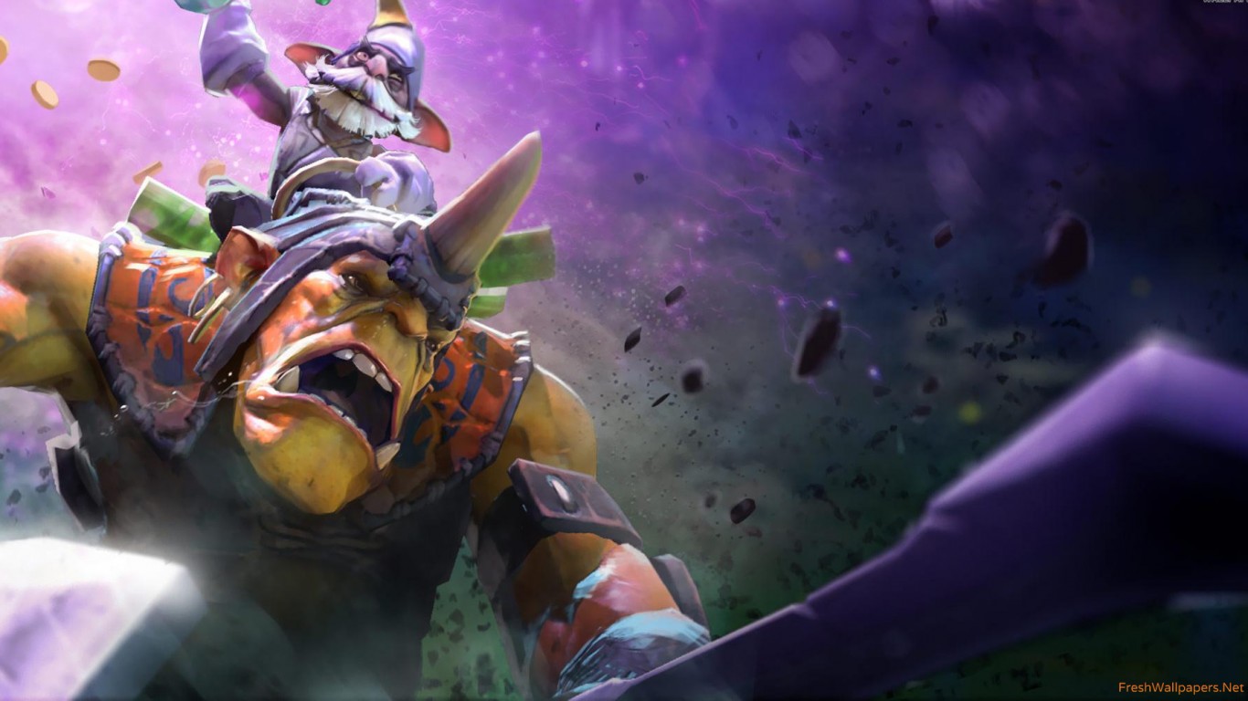 Dota 2 Wallpaper 1366x768 - HD Wallpaper 