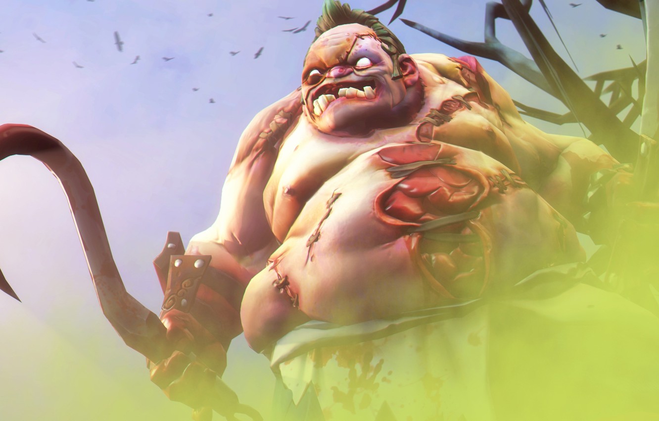 Photo Wallpaper Monster, Dota 2, Butcher, Pudge - Pudge Dota 2 Sfm - HD Wallpaper 