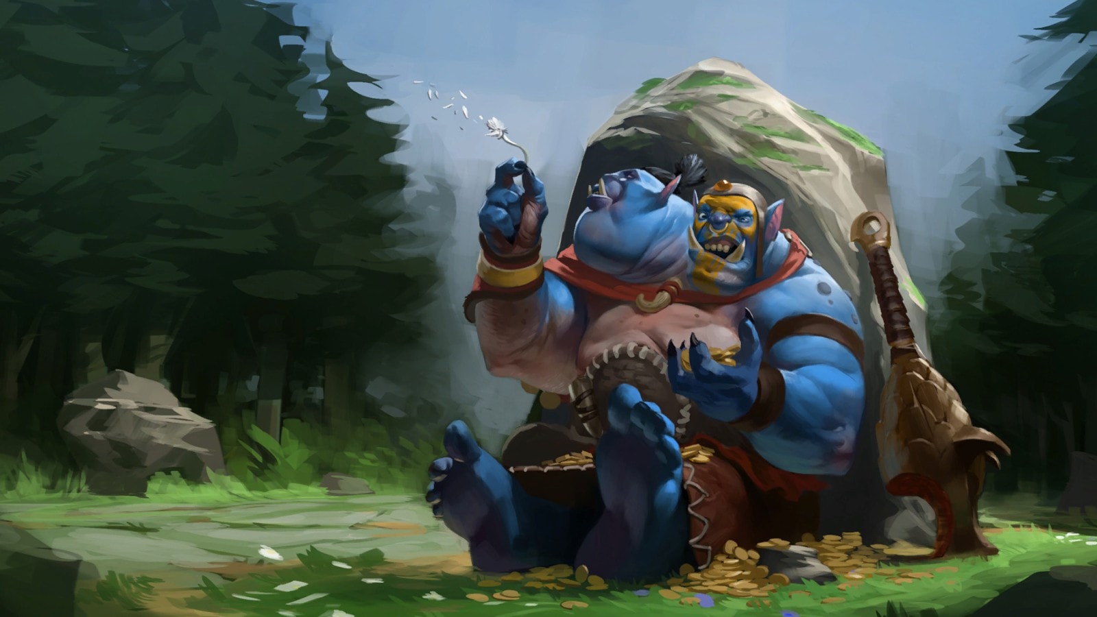 4 Dota2 Ogre Magi - Ogre Magi Warcraft 3 - HD Wallpaper 