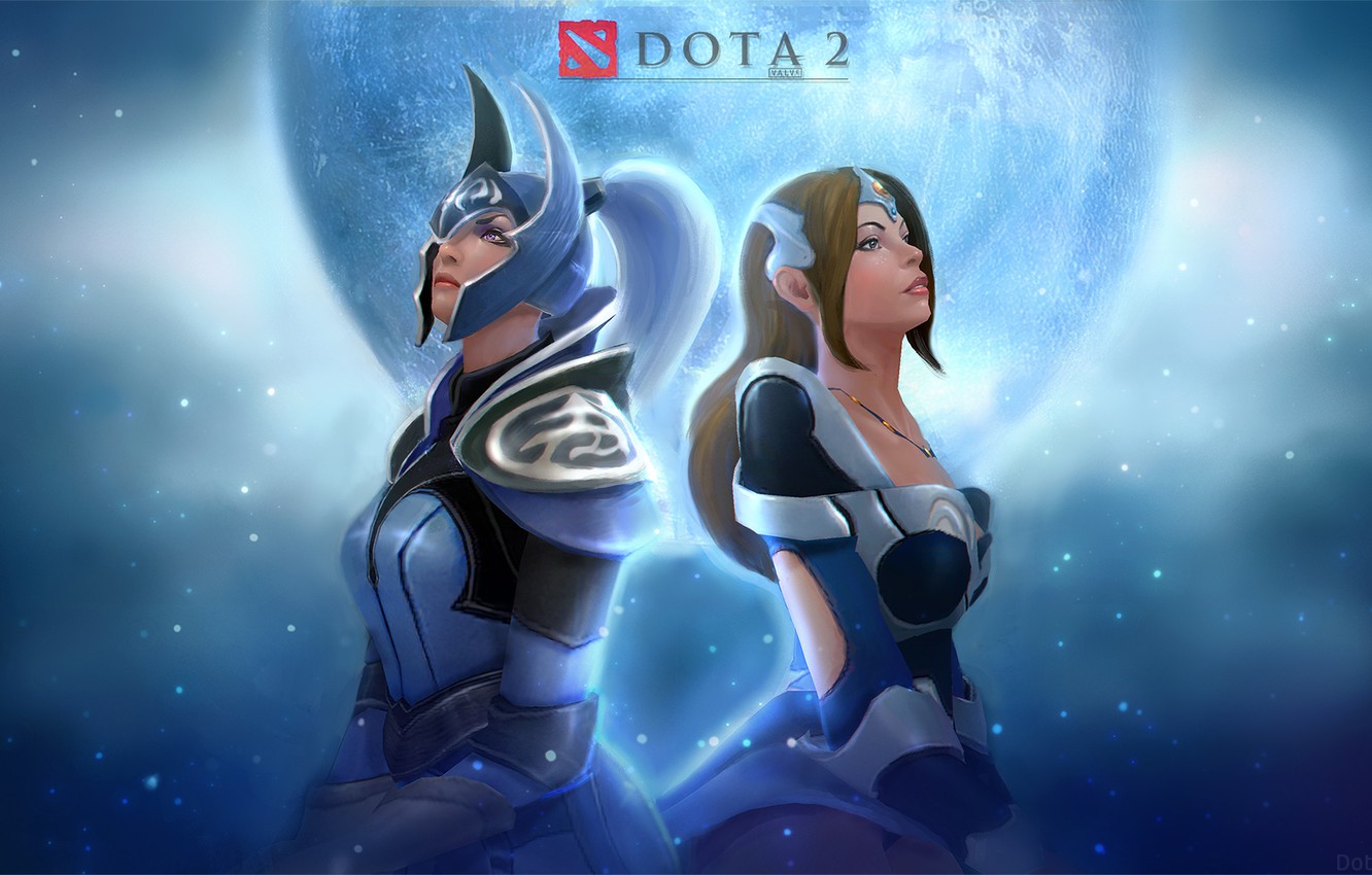 Photo Wallpaper Girls, The Moon, Hero, Dota 2, Mirana - Dota 2 Wallpaper Hd 4k - HD Wallpaper 