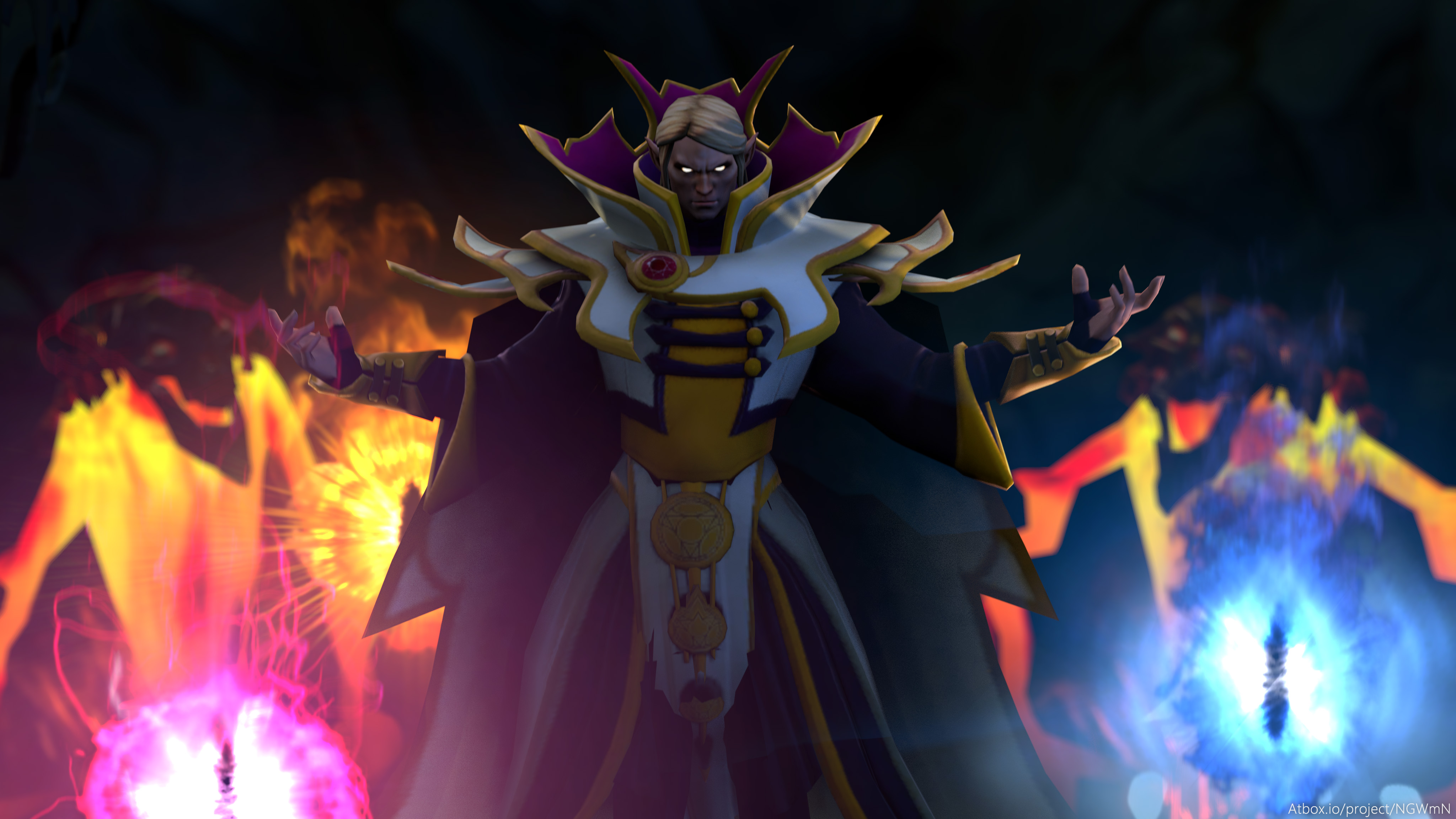 Dota 2 Invoker Art - HD Wallpaper 