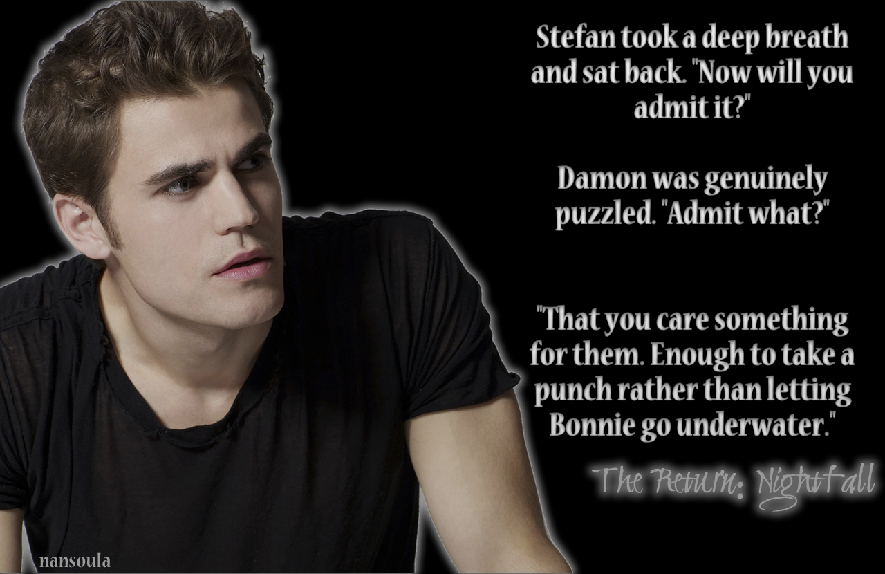 Damon & Bonnie The Return - Stefan And Damon Salvatore Quotes - HD Wallpaper 