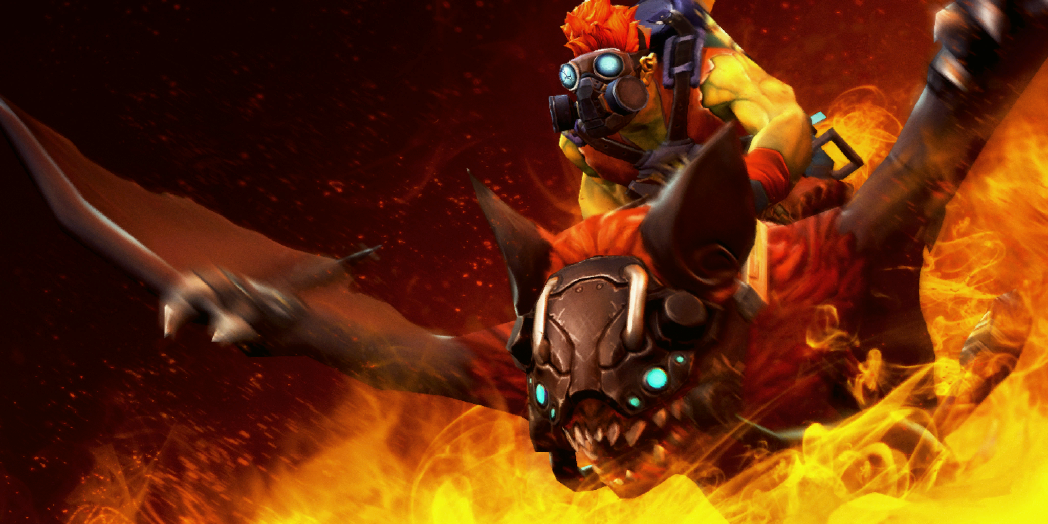 Bat Rider Dota 2 - HD Wallpaper 