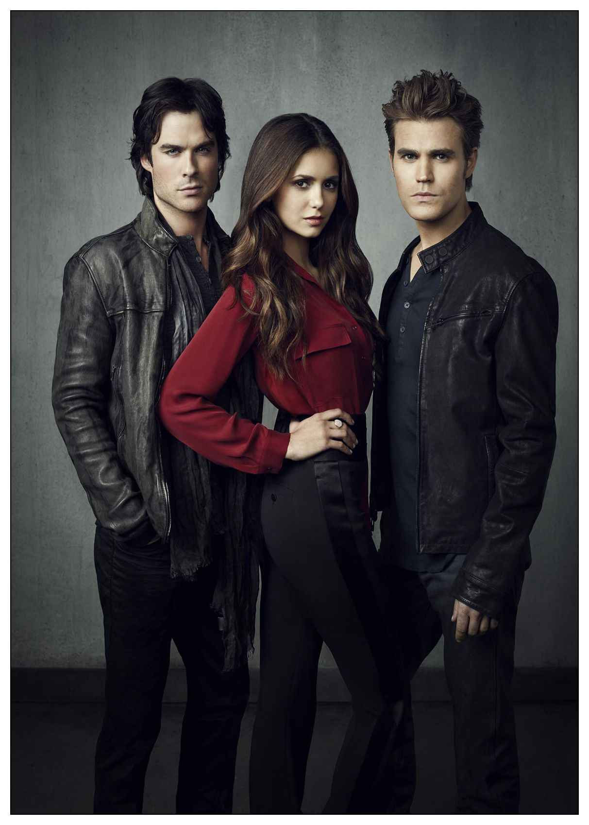 The Vampire Diaries Posters Tv Series Posters Home - Tvd Elena Stefan And Damon - HD Wallpaper 
