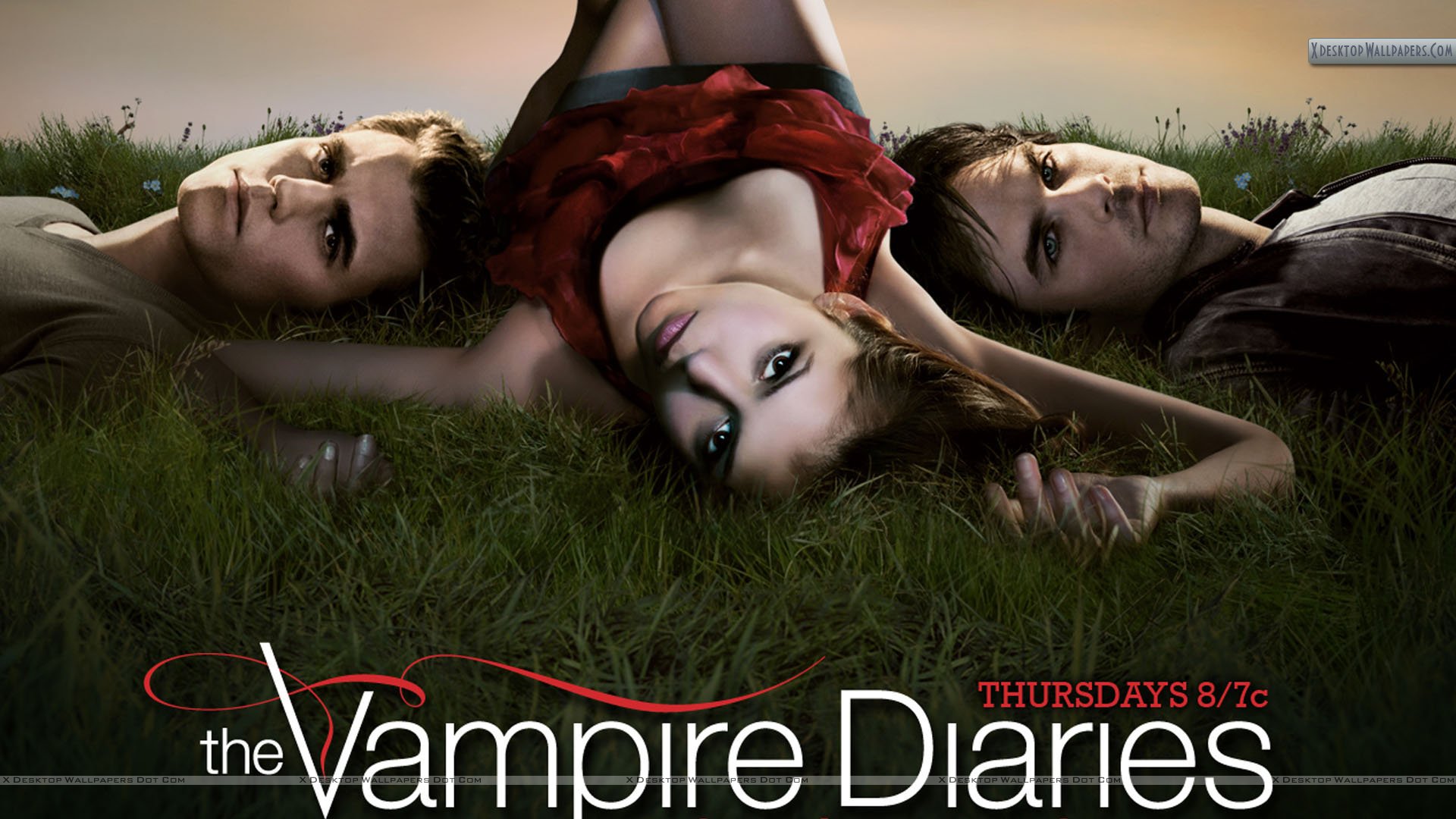 Vampire Diaries Damon Elena Stefan - 1920x1080 Wallpaper 