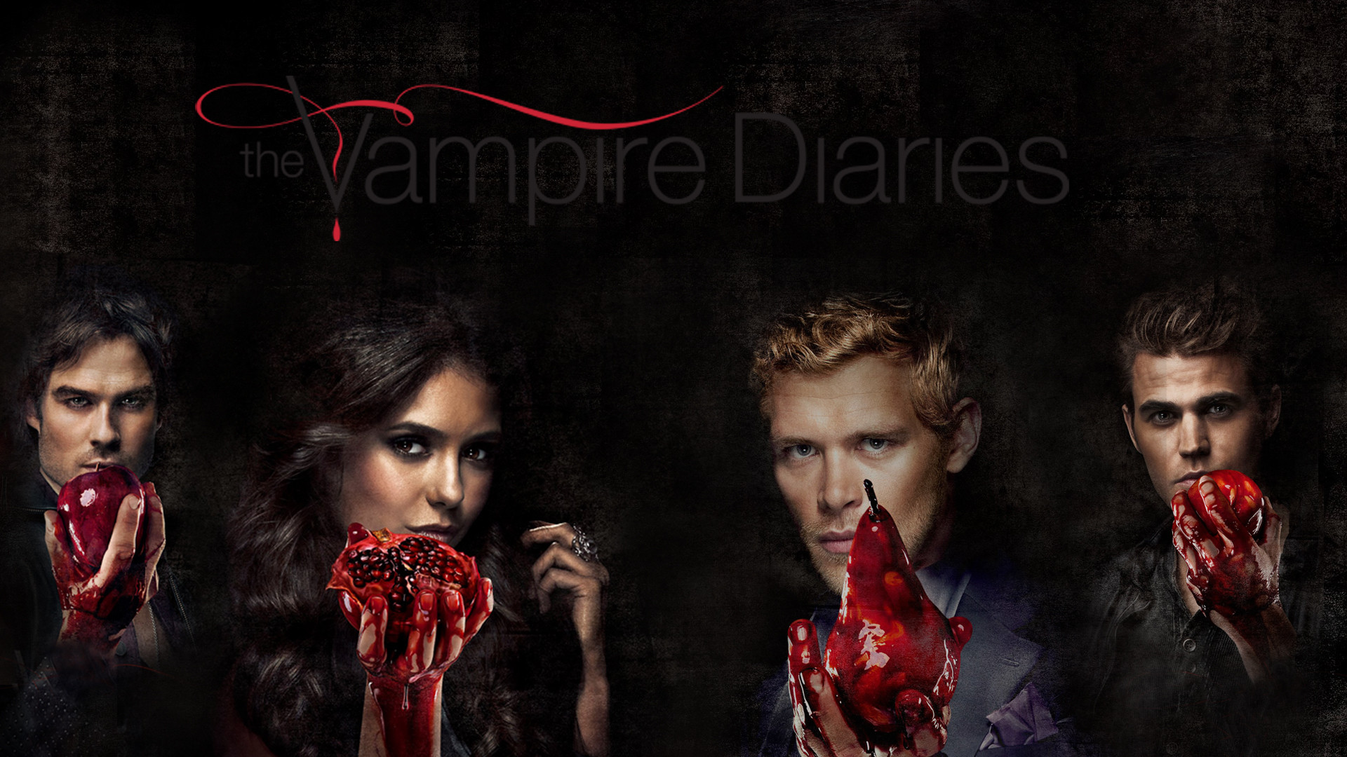 Wallpaper The Vampire Diaries 1 By Alexandreholz Wallpaper - "the Vampire Diaries" (2009) - HD Wallpaper 