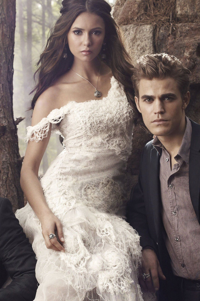 Paul Wesley Ian Somerhalder Et Nina Dobrev - HD Wallpaper 