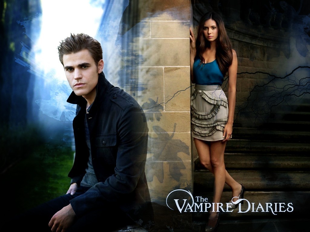 Stefan & Elena - Vampire Diaries Stefan - HD Wallpaper 