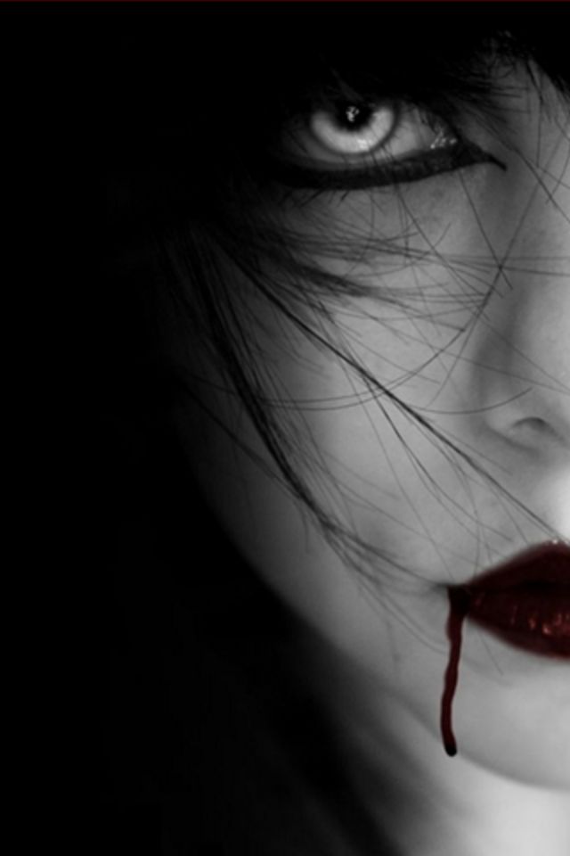 Dark Face Wallpaper - Vampire Dp For Girl - HD Wallpaper 