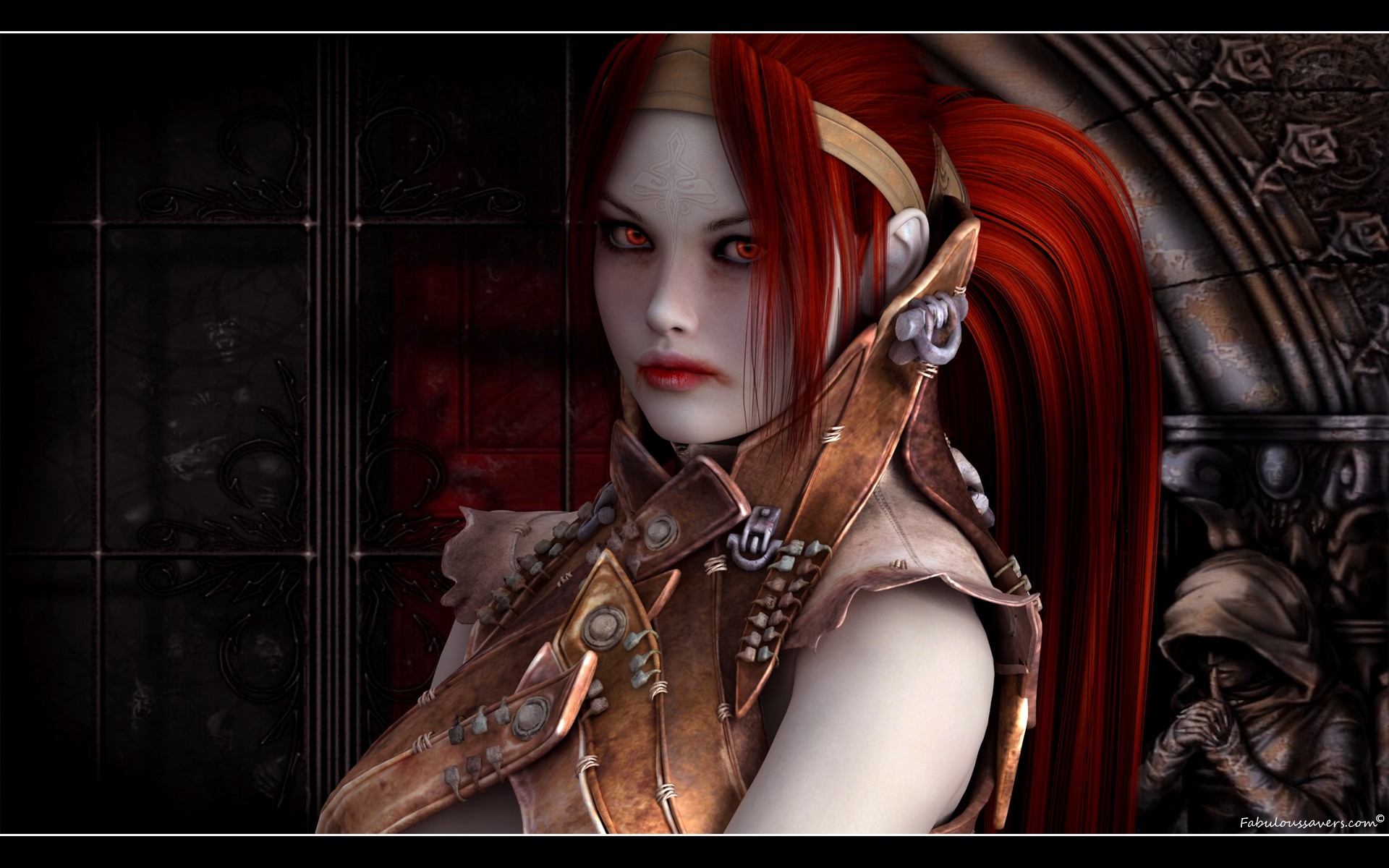 Free Vampire Desktop Wallpaper - HD Wallpaper 