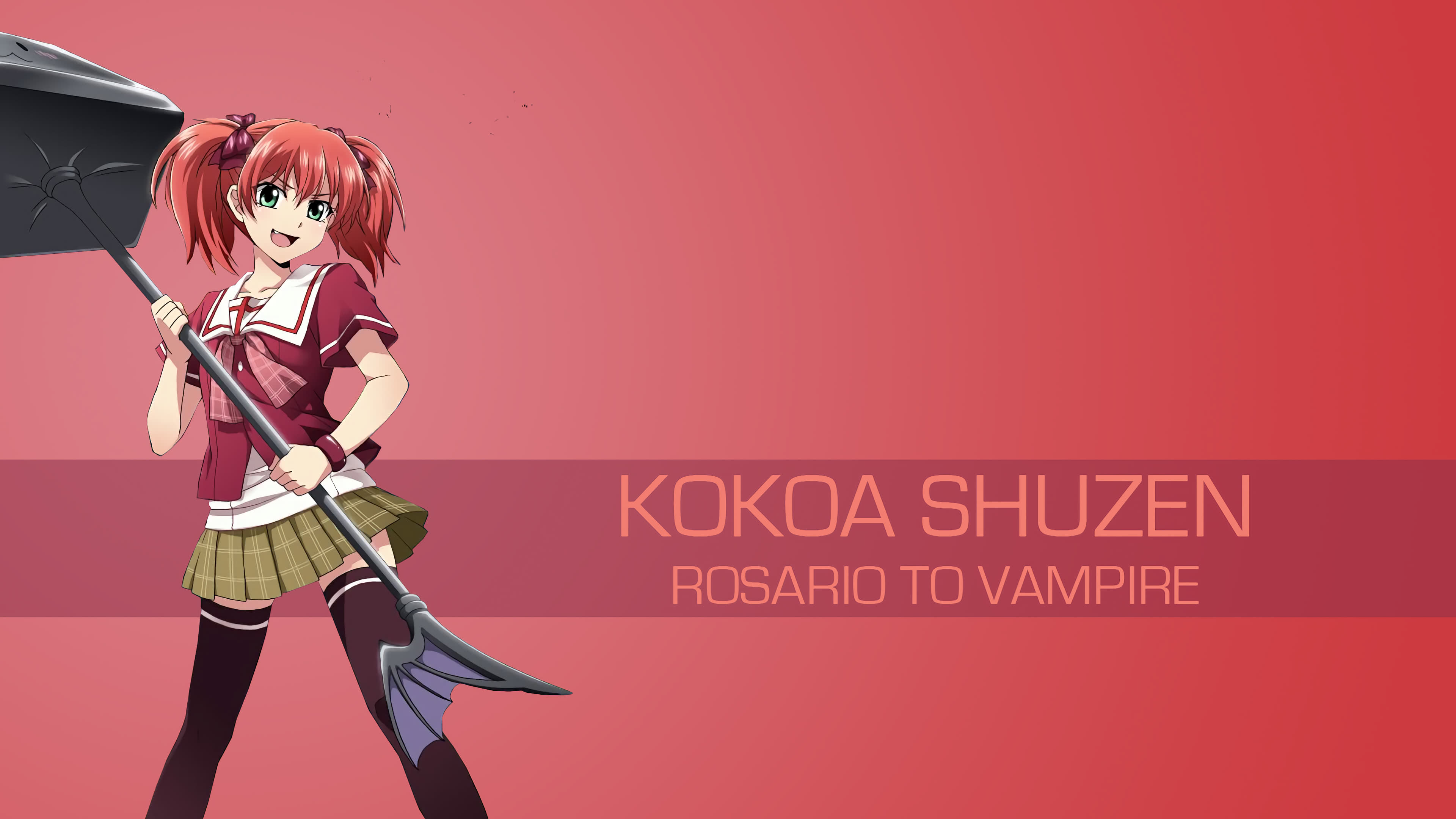 Kokoa Shuzen Rosario To Vampire Uhd 4k Wallpaper - HD Wallpaper 