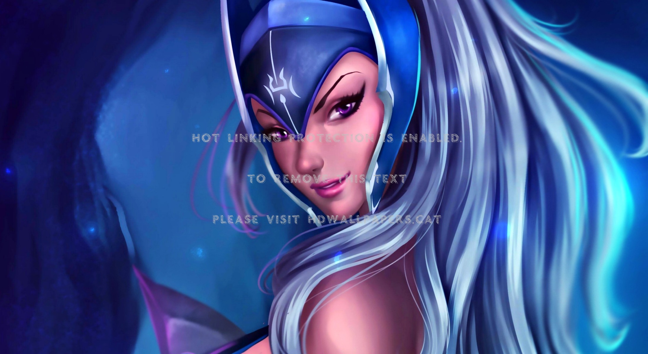 Mirana Game Girl Blue Dota Woman Abstract - Cg Artwork - HD Wallpaper 