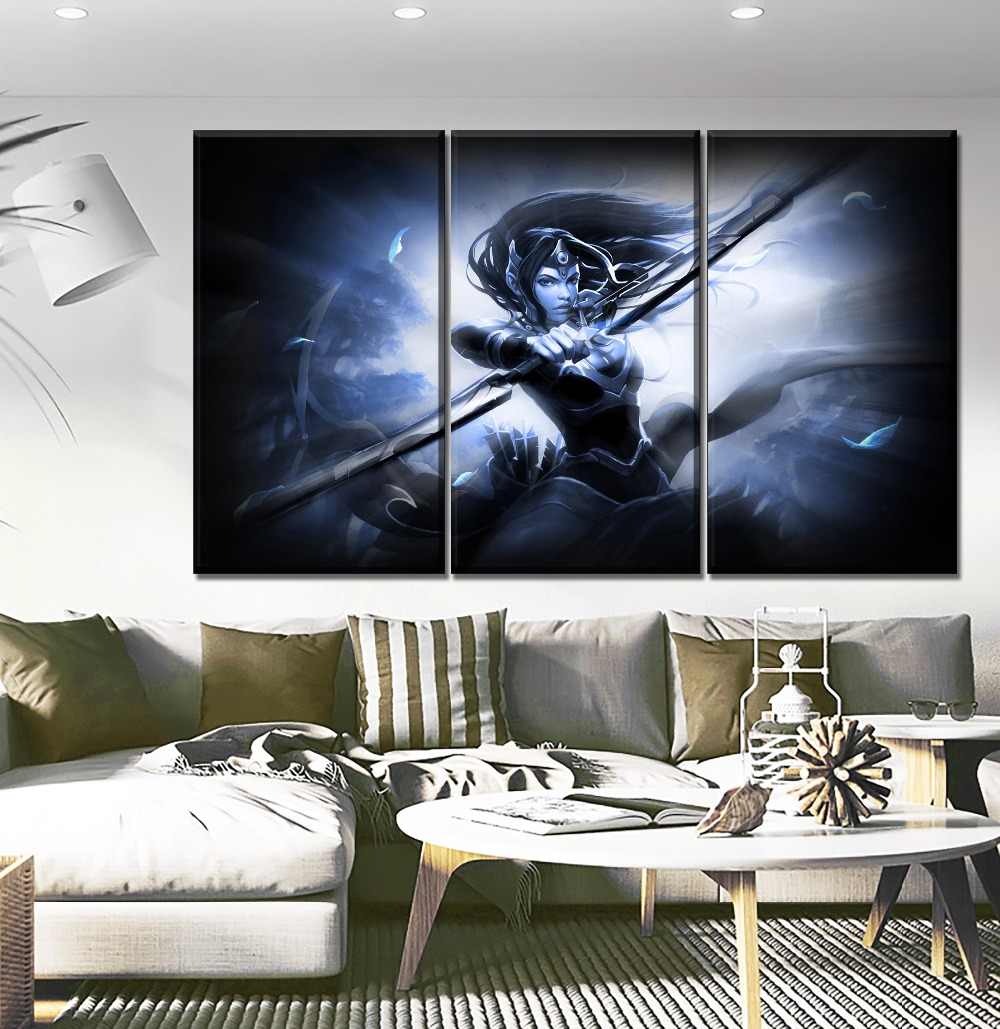 Mirana Dota 2 Painting On High Quality Canvas Printing - Mirana Hd - HD Wallpaper 