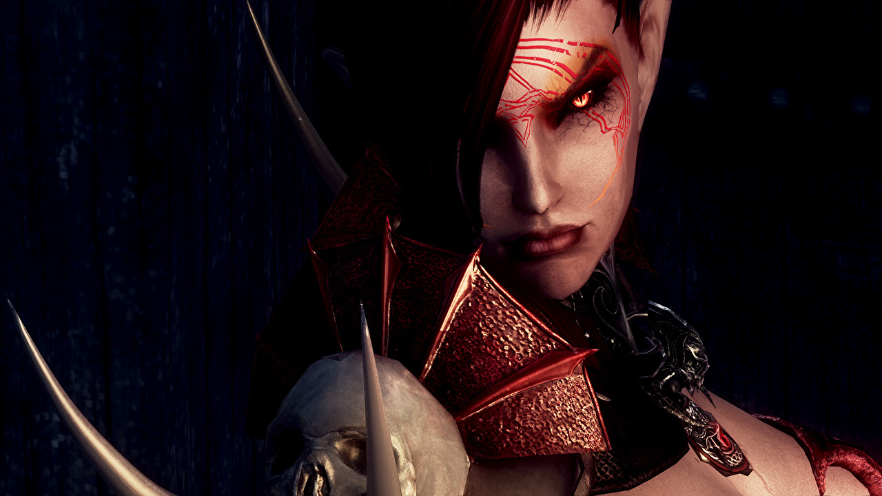 Skyrim Vampirism Wallpaper Hd - HD Wallpaper 