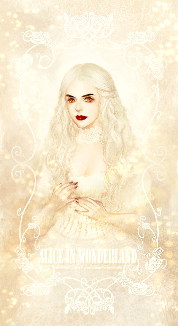 Anime, Onose1213, Alice In Wonderland , Alice In Wonderland, - White Queen Alice Art - HD Wallpaper 