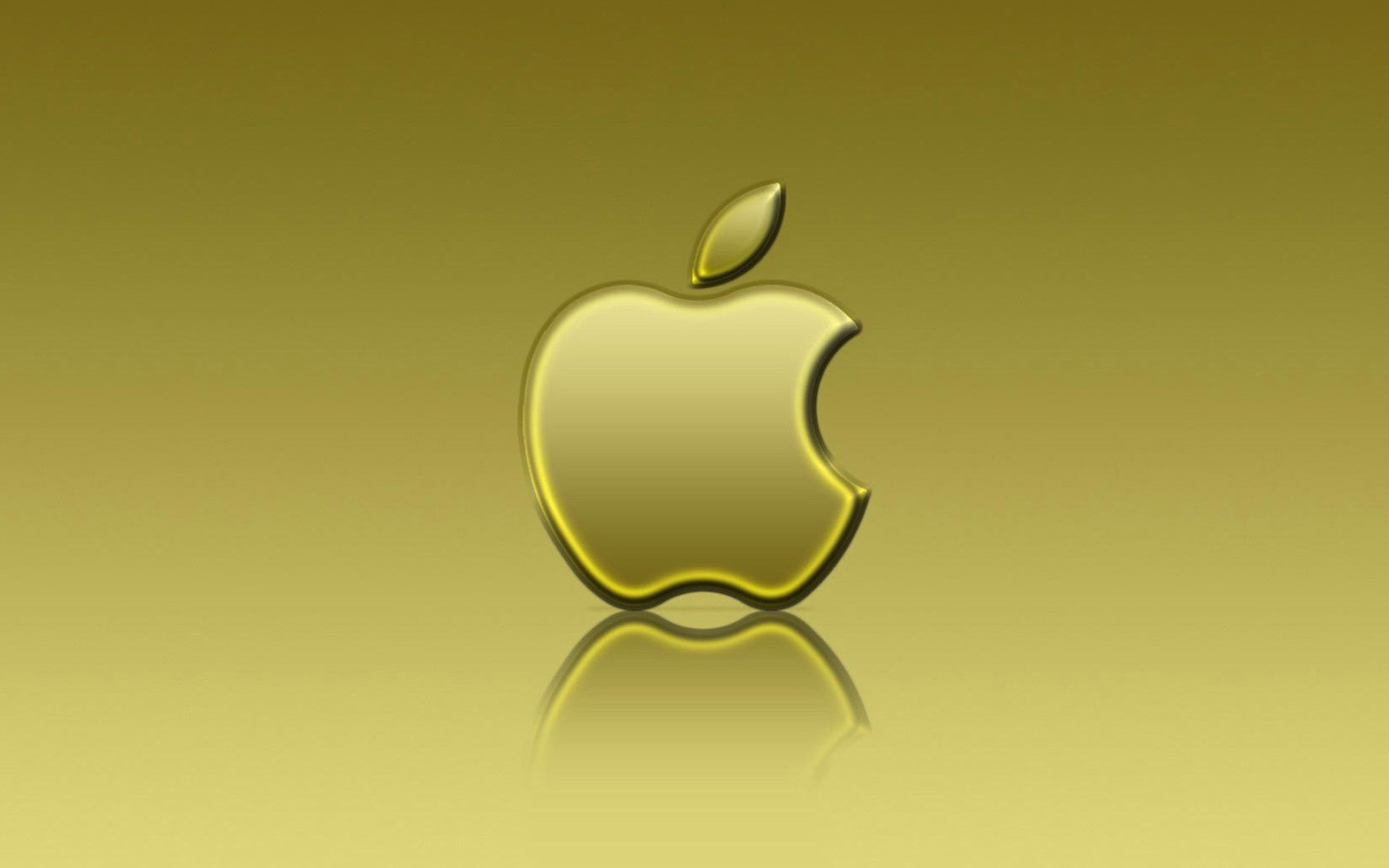 Apple Iphone Wallpapers Hd Group - Gold And Black Apple - HD Wallpaper 