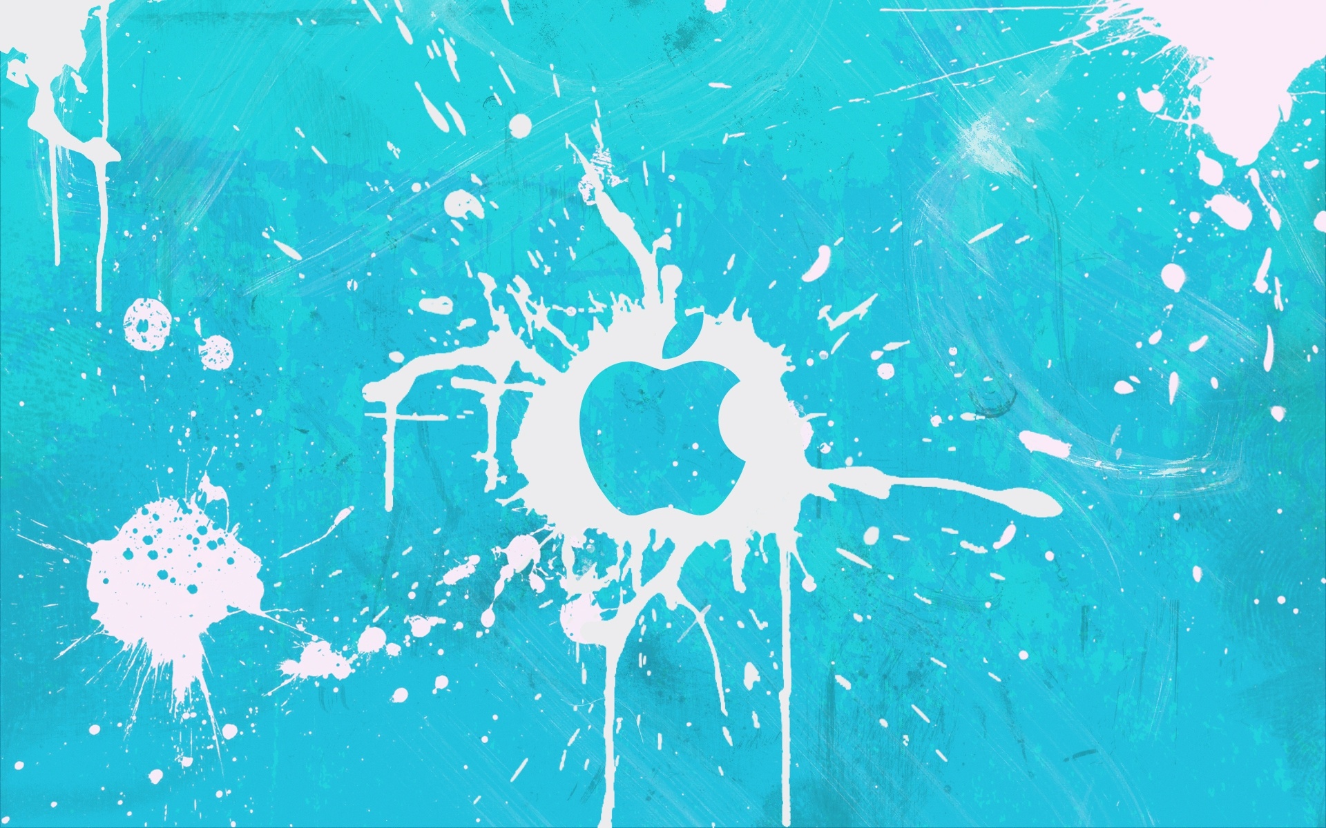 Cool Paint Splatter Apple - HD Wallpaper 