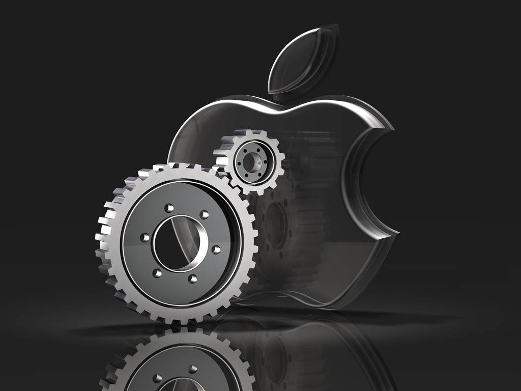 Apple Gear Logo - HD Wallpaper 