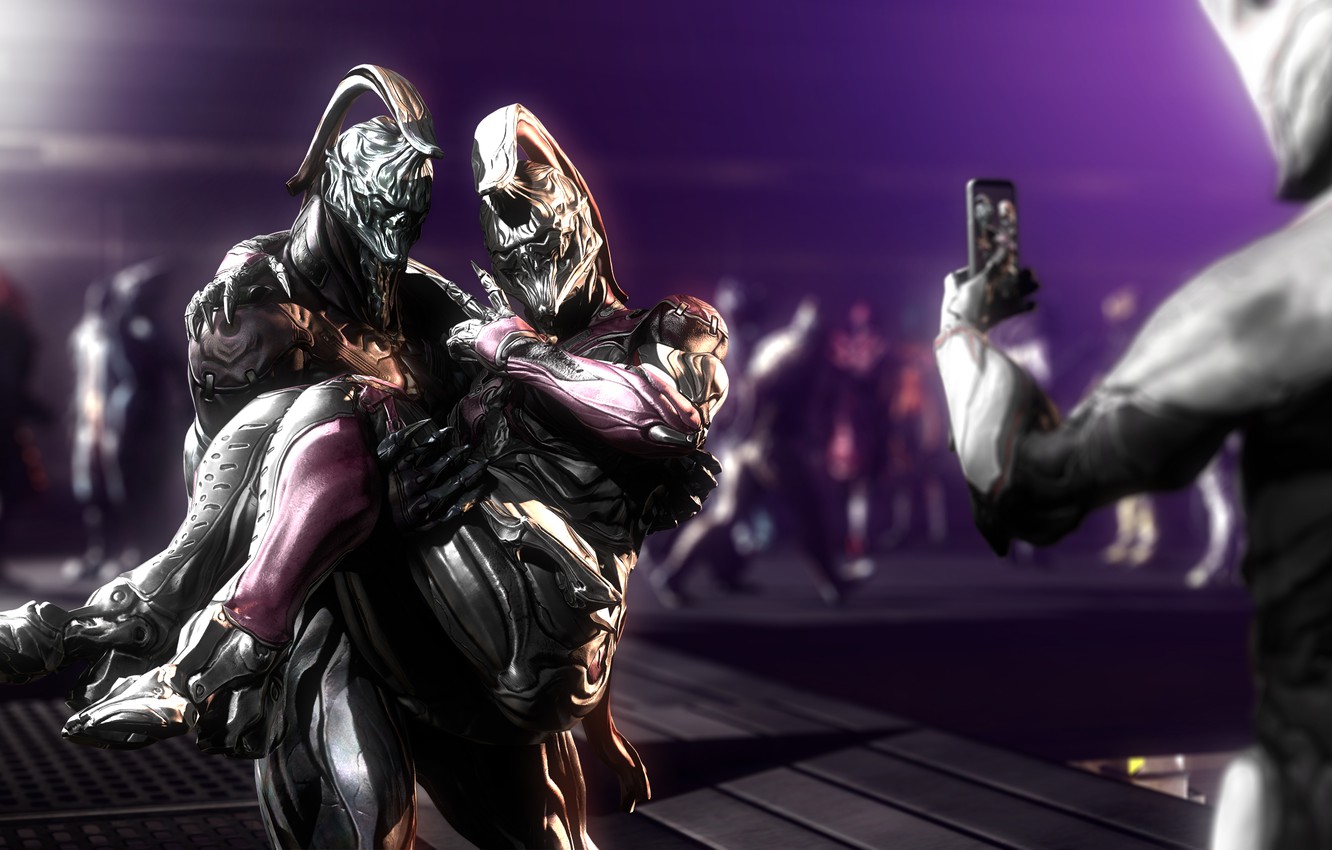 Photo Wallpaper Armor, Nemesis, Dark Sector, Nyx, Warframe, - Dark Sector Nyx - HD Wallpaper 