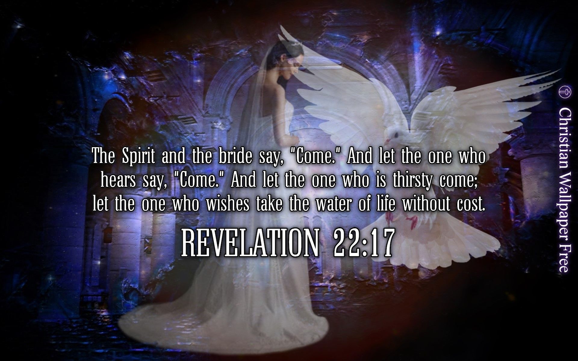 Revelation 22 Verse 17 - HD Wallpaper 