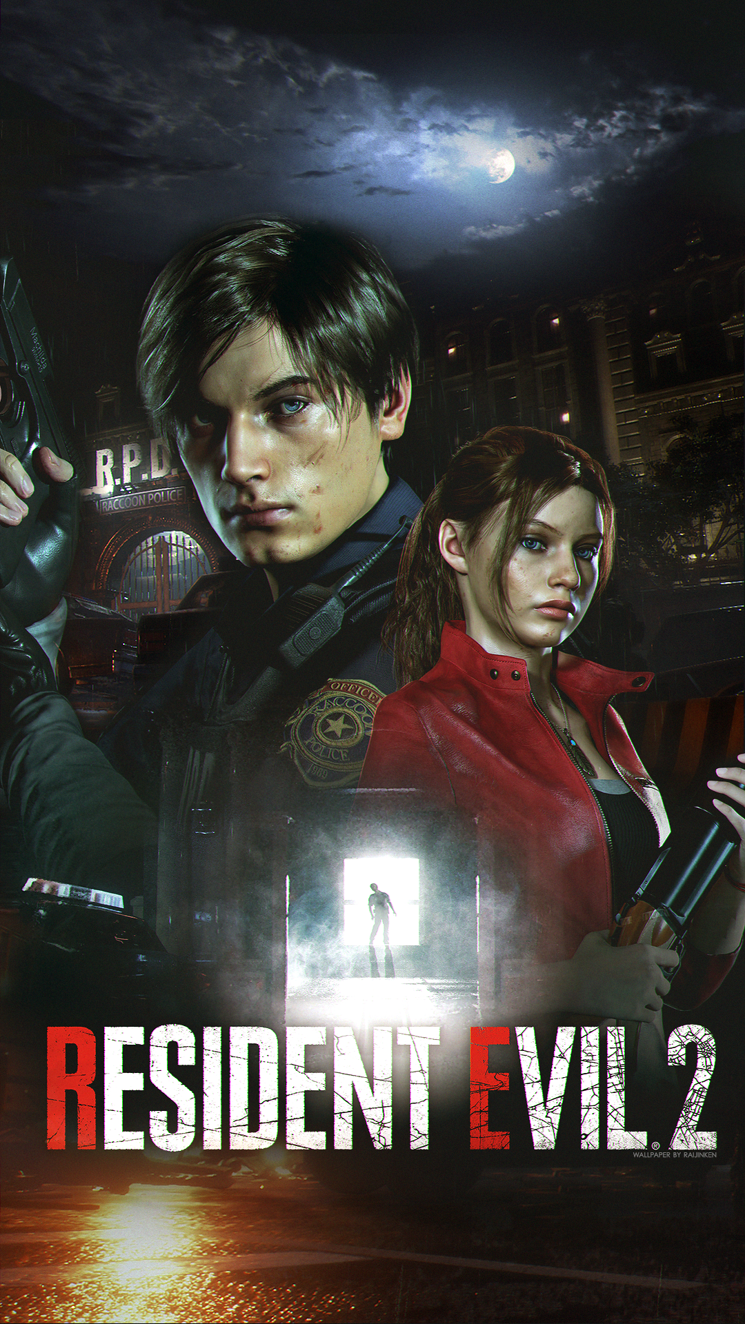 Resident Evil 2 Wallpaper Mobile - HD Wallpaper 