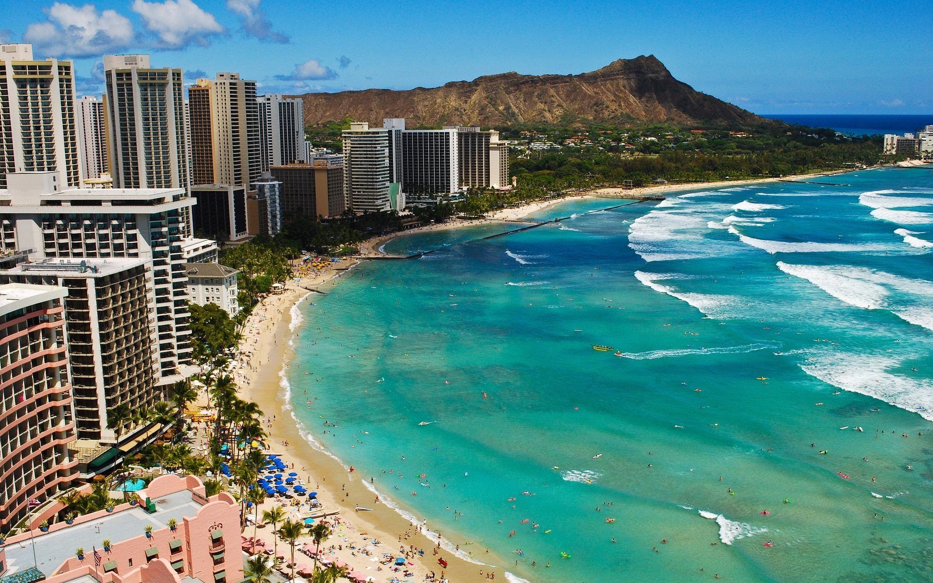 Usa Places To Visit Backgrounds Hd Free Wallpapers - Diamond Head - HD Wallpaper 