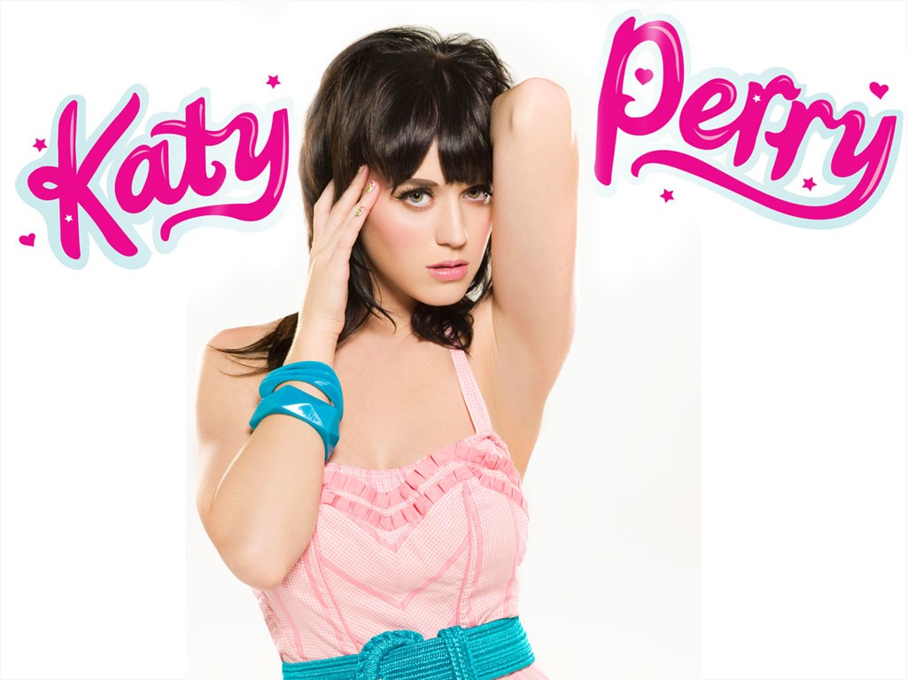 Katy Perry Pink And Blue I Kissed A Girl Desktop Wallpaper - Katy Perry A Kissed A Girl - HD Wallpaper 