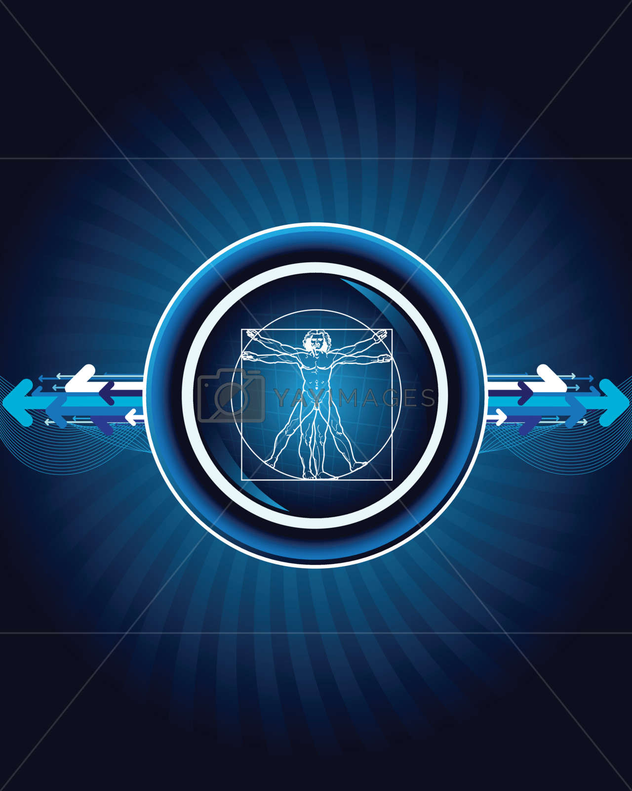Leonardo S Vitruvian Man By Rzymu 
 Src Https - Circle - HD Wallpaper 