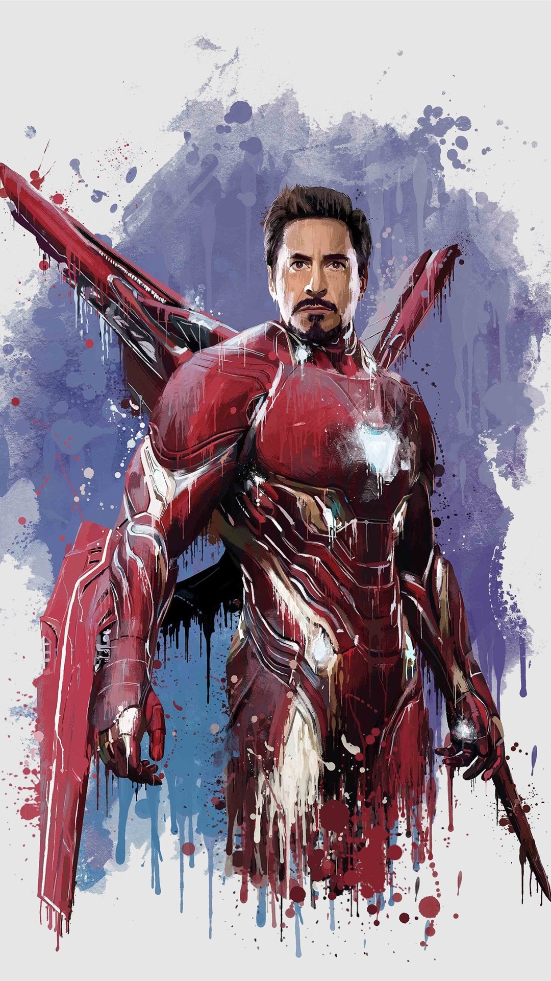 Iphone Wallpaper Iron Man, The Avengers - End Game Iron Man Sketch -  1080x1920 Wallpaper 