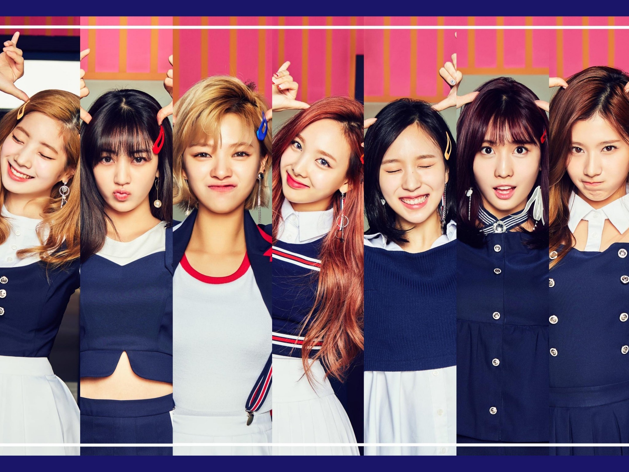 Twice South Korean Girls Kpop Likey 48x1536 Wallpaper Teahub Io