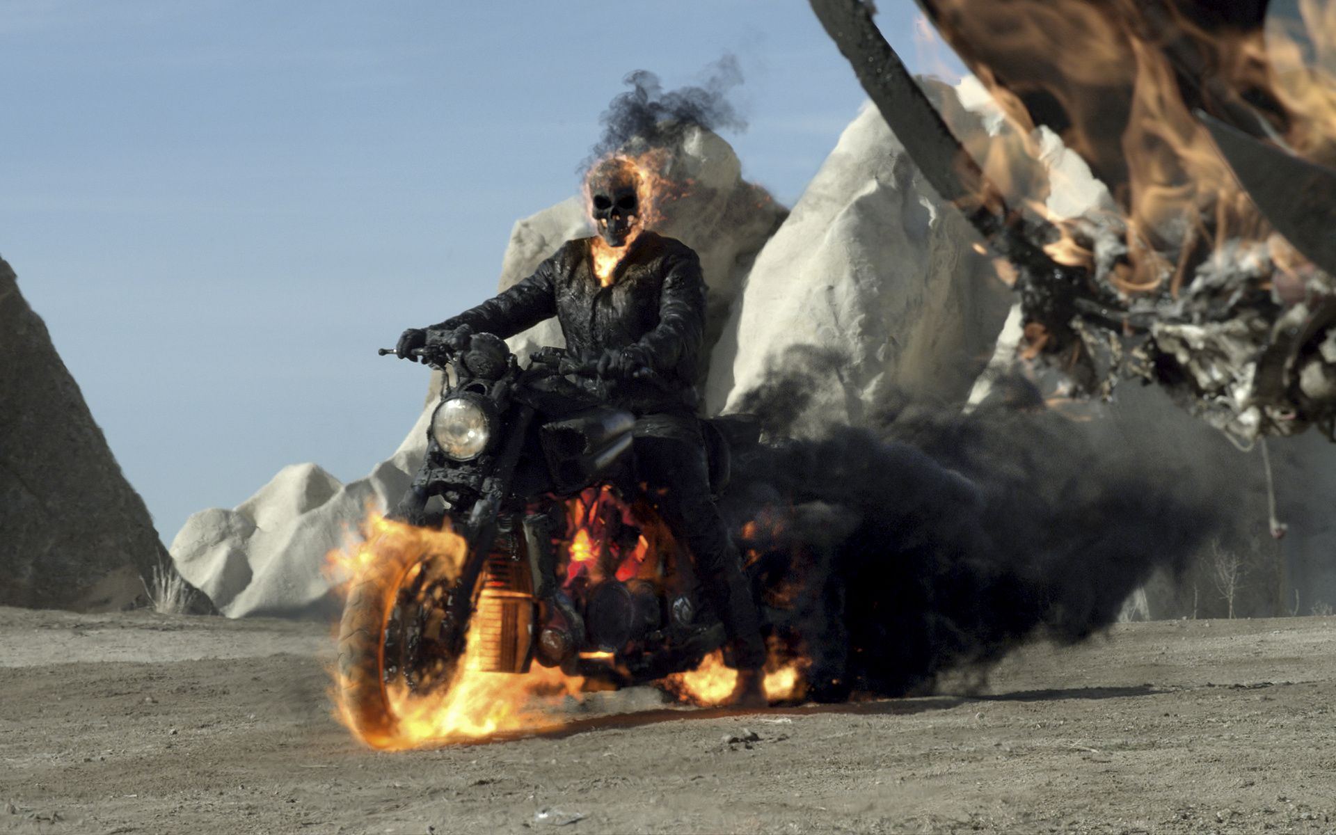 Ghost Rider 2 Ghost Rider Nicolas Cage Nicolas Cage - Ghost Rider Spirit Of Vengeance - HD Wallpaper 