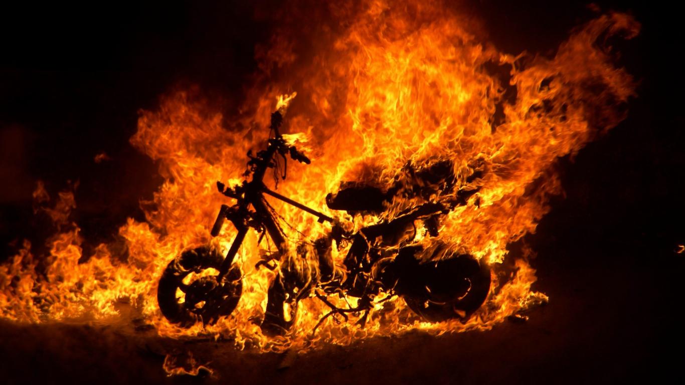Ghost Rider Bike Background - HD Wallpaper 
