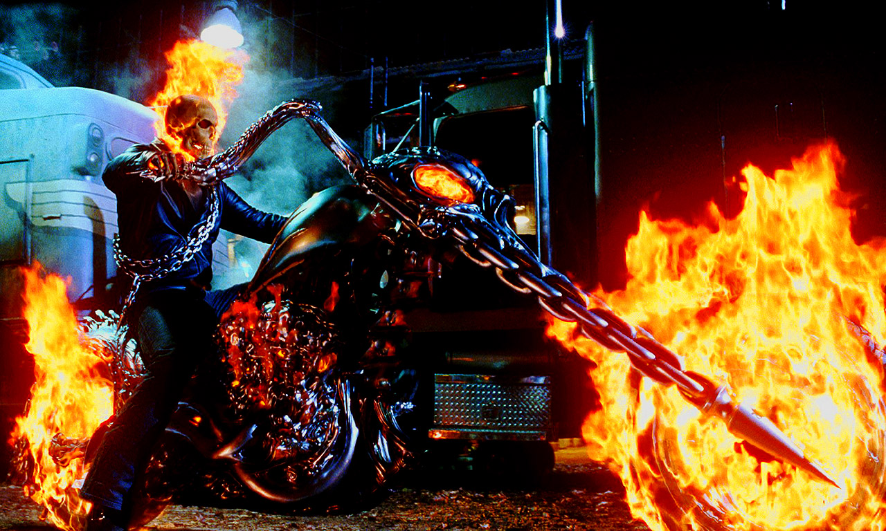 Awesome Ghost Rider Bike Wallpaper - HD Wallpaper 