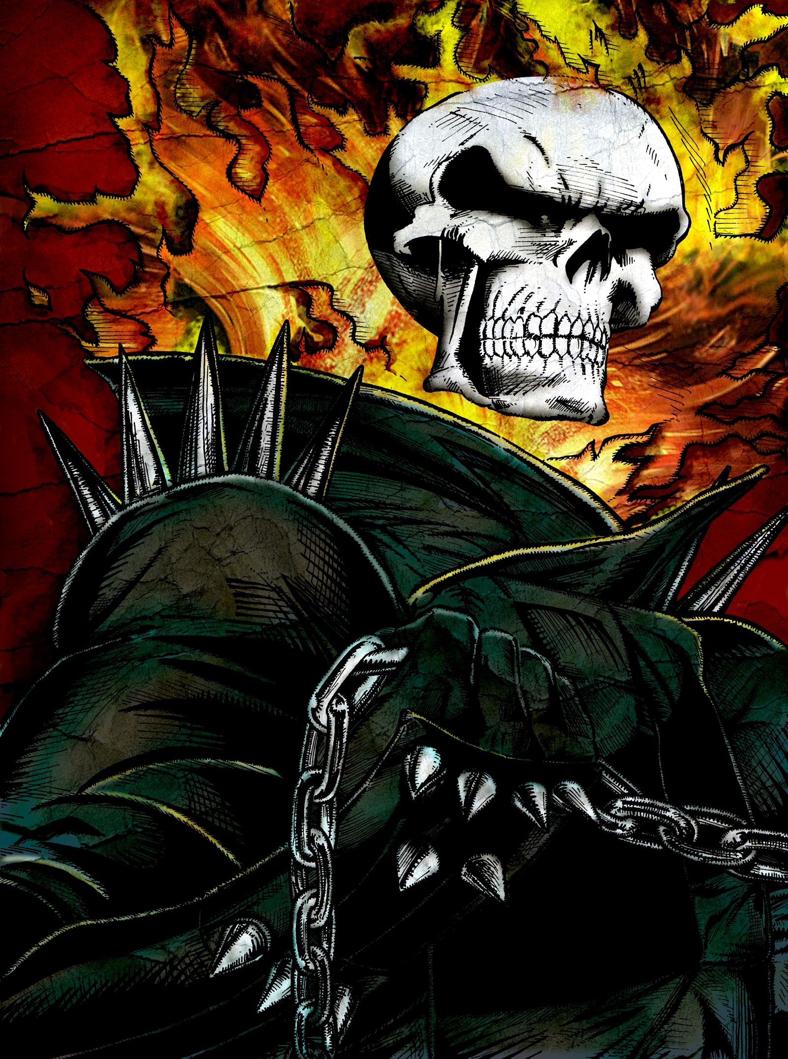 Ghost Rider By Noelevz - Imagem Do Motoqueiro Fantasma Para Baixar - HD Wallpaper 