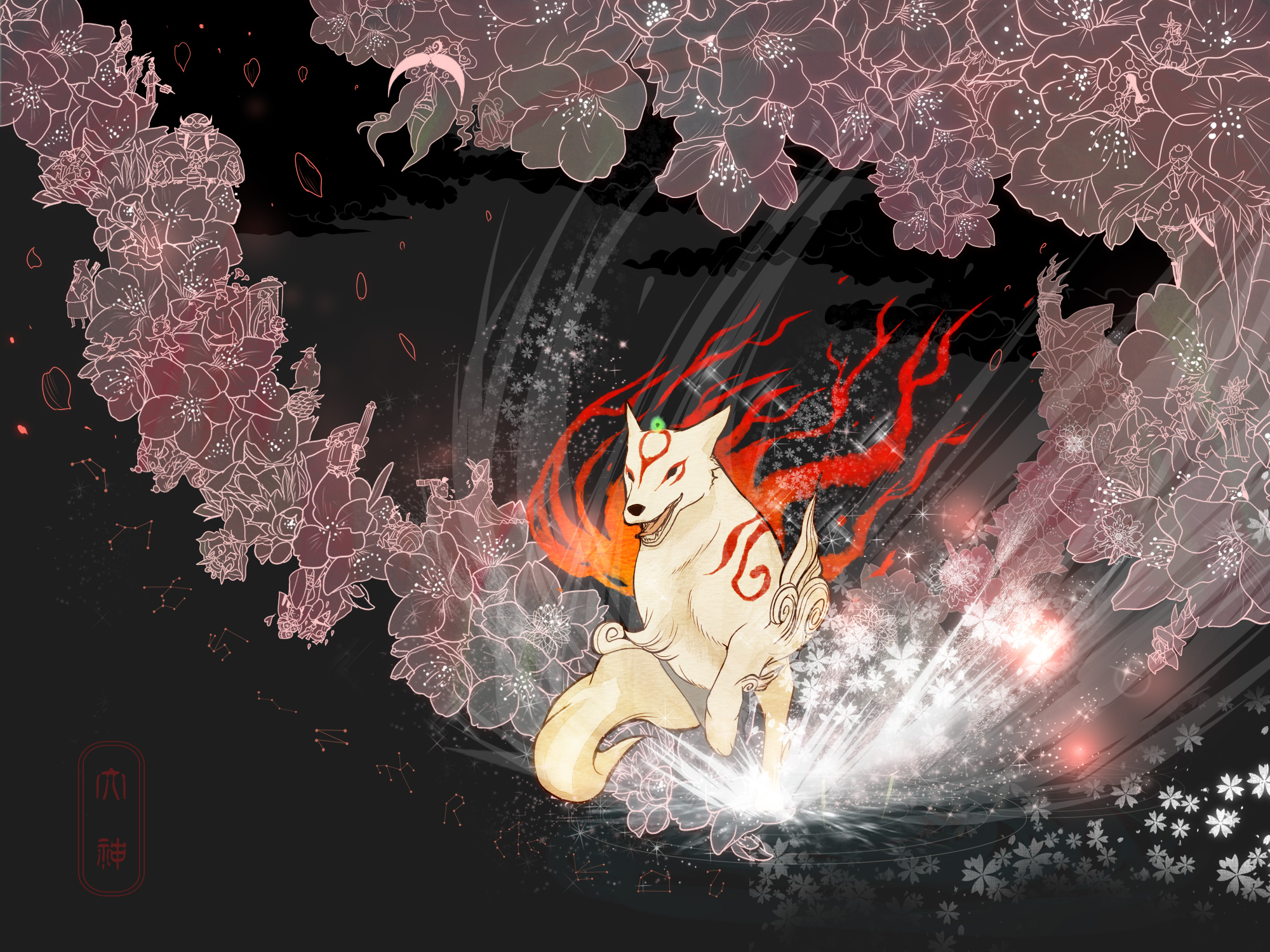 Background Okami Wallpaper Amaterasu - HD Wallpaper 