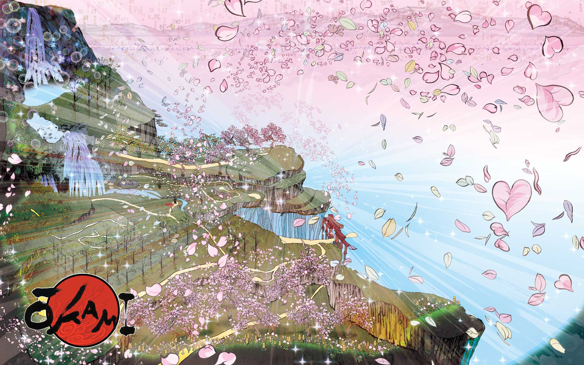 Okami Background - HD Wallpaper 
