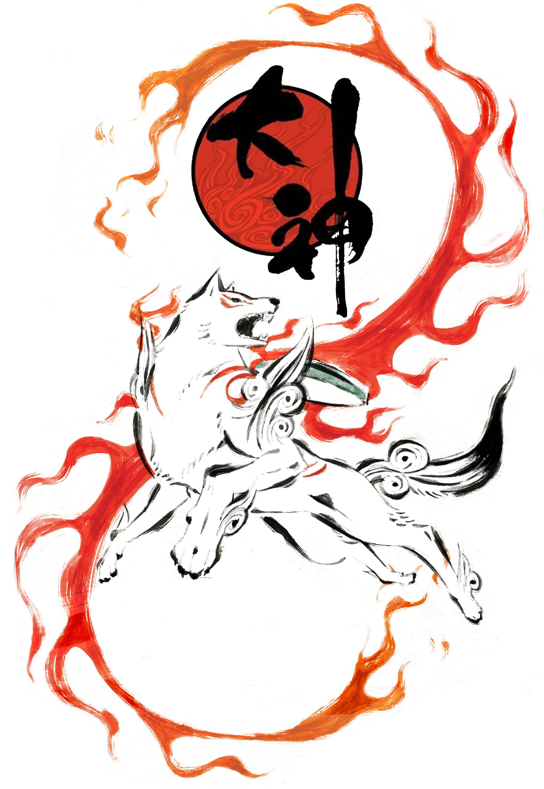 Okami Art - HD Wallpaper 