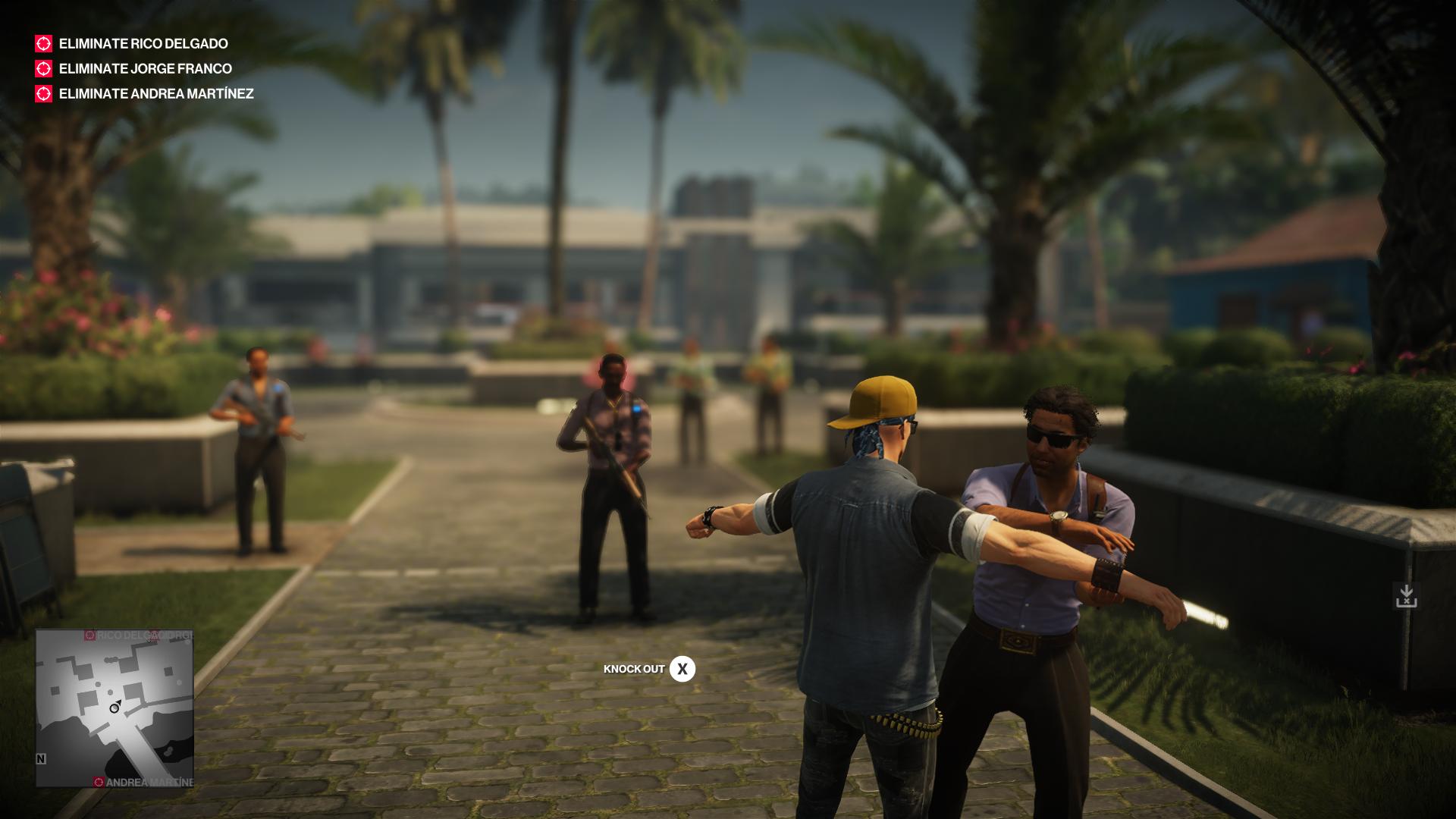 Agent 47 Is Being Frisked By A Security Guard - Hitman 2 Santa Fortuna - HD Wallpaper 